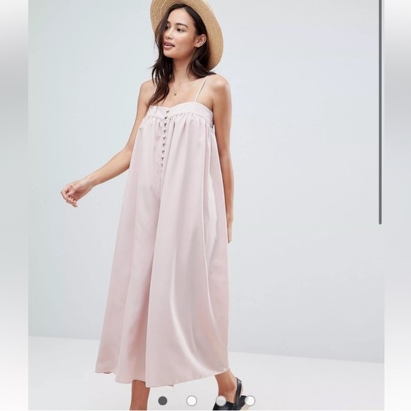 ASOS Dresses & Skirts - ❤️NWT ASOS 8 Blush Jumpsuit Silky wedding dress